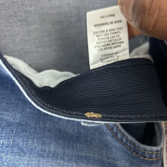 Wonderly Womens Sz 24 Skinny Mid Rise Medium Wash Blue Jeans Denim Stretch Waist - Picture 5 of 13